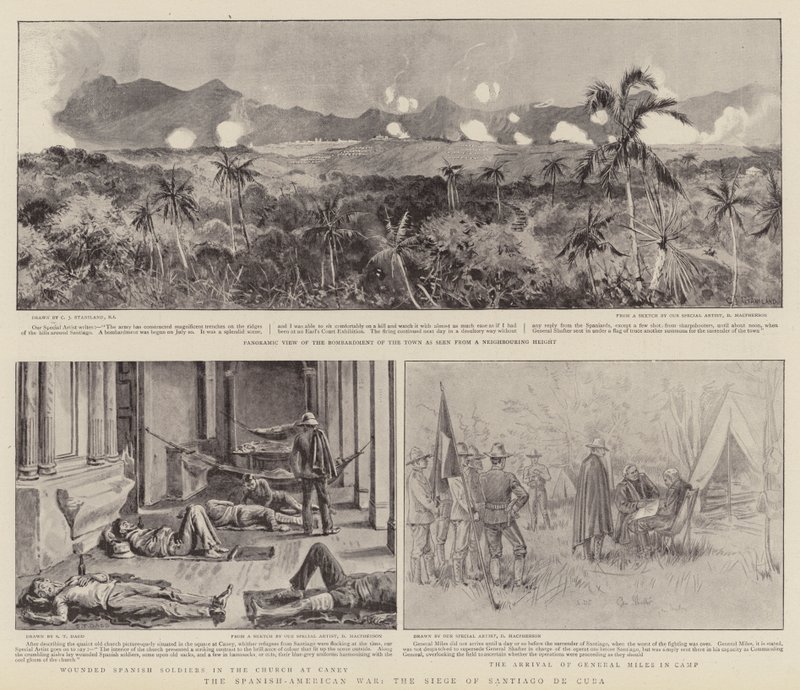 A spanyol-amerikai háború, Santiago de Cuba ostroma alkotó: Charles J. Staniland