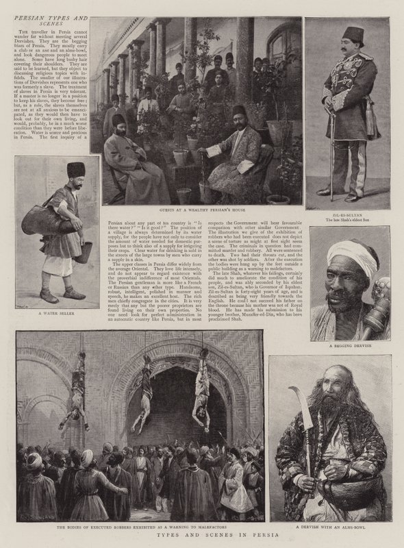 Típusok és jelenetek Perzsiában alkotó: Charles J. Staniland