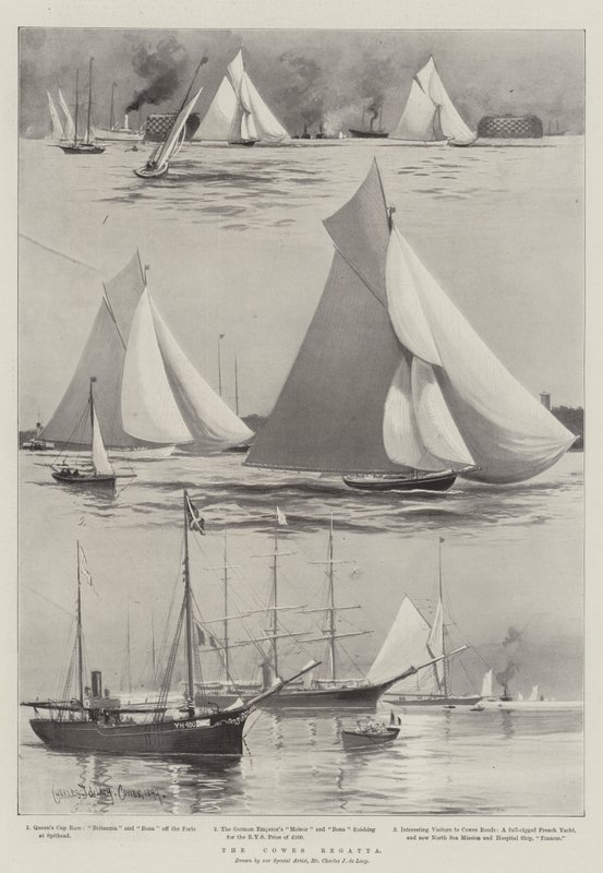 A Cowes Regatta alkotó: Charles John de Lacy