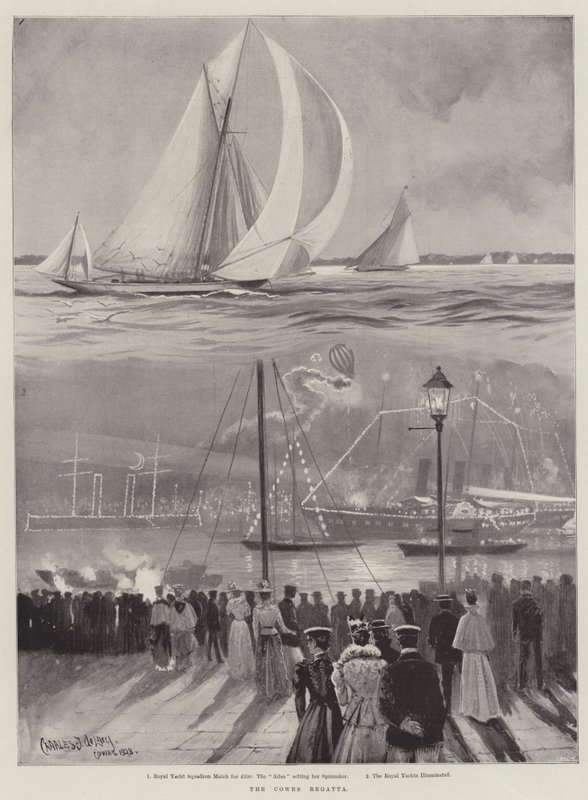 A Cowes Regatta alkotó: Charles John de Lacy
