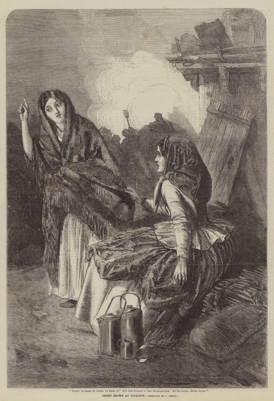 Jessie Brown Lucknowban alkotó: Charles Keene