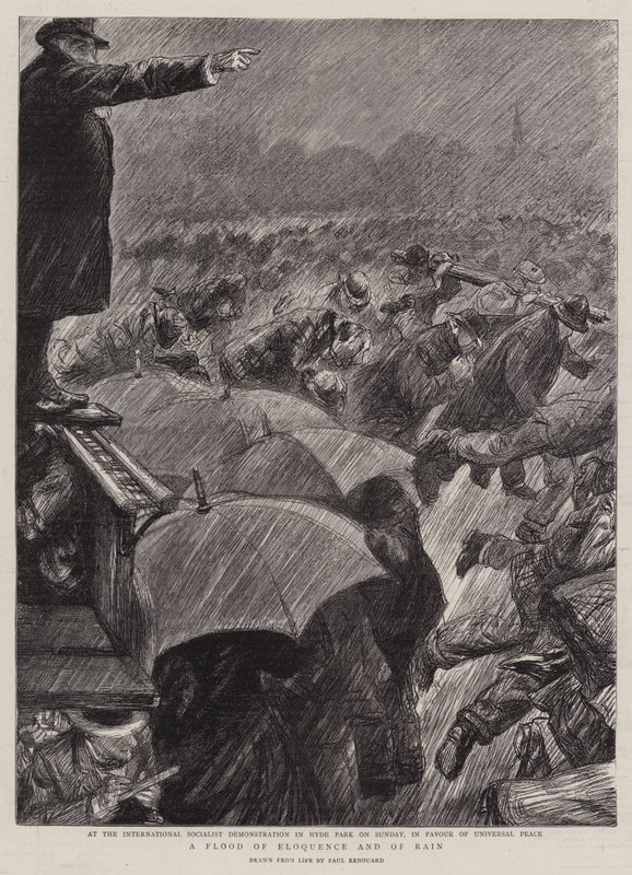 Az ékesszólás és az eső özöne alkotó: Charles Paul Renouard