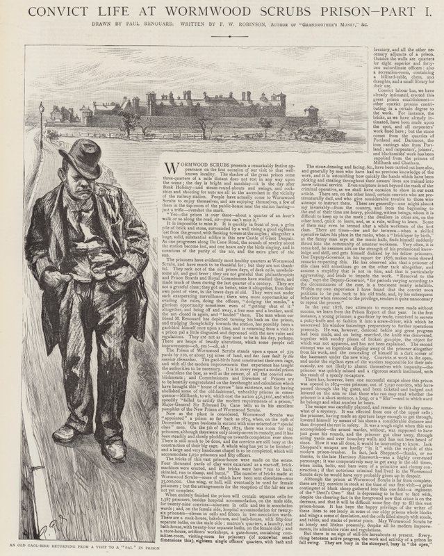 Elítélt élet a Wormwood Scrubs börtönben alkotó: Charles Paul Renouard