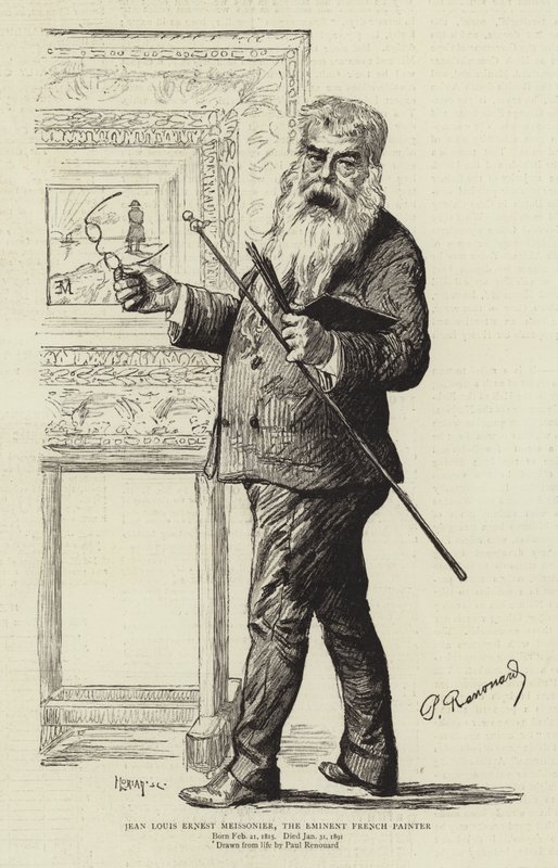 Jean Louis Ernest Meissonier, a kiváló francia festő alkotó: Charles Paul Renouard