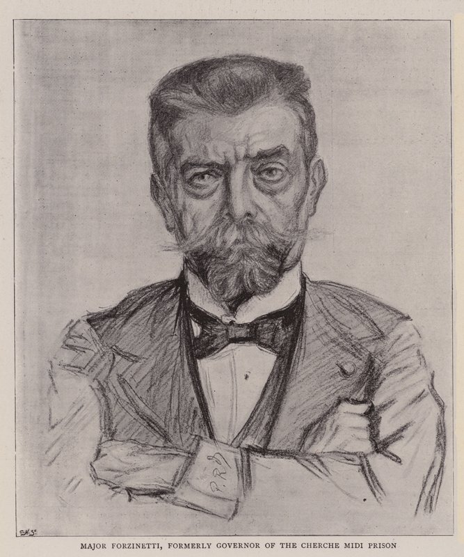 Forzinetti őrnagy, a Cherche Midi börtön korábbi igazgatója alkotó: Charles Paul Renouard