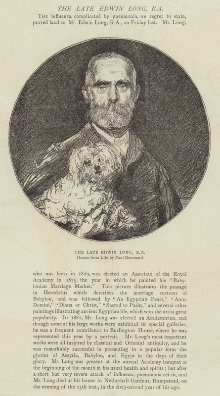 A néhai Edwin Long, RA alkotó: Charles Paul Renouard