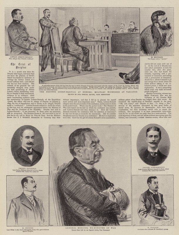Dreyfus kapitány pere Rennes-ben alkotó: Charles Paul Renouard