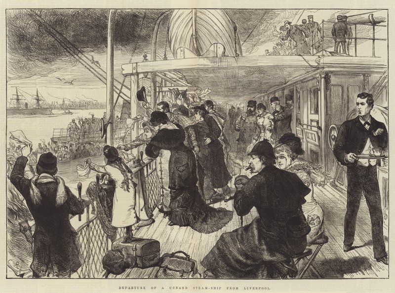 Egy Cunard Steam-Ship indulása Liverpoolból alkotó: Sir John Charles Robinson