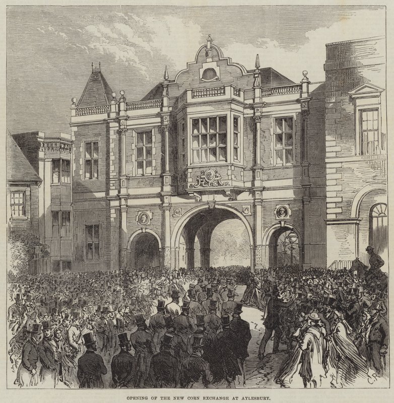 A New Corn Exchange megnyitása Aylesburyben alkotó: Sir John Charles Robinson