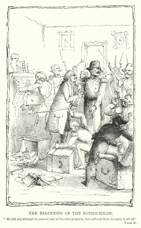 A Rothschildok kezdete (metszet) alkotó: Charles Altamont Doyle
