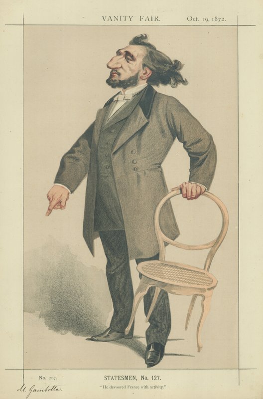 Leon Gambetta alkotó: Charles Auguste Loye