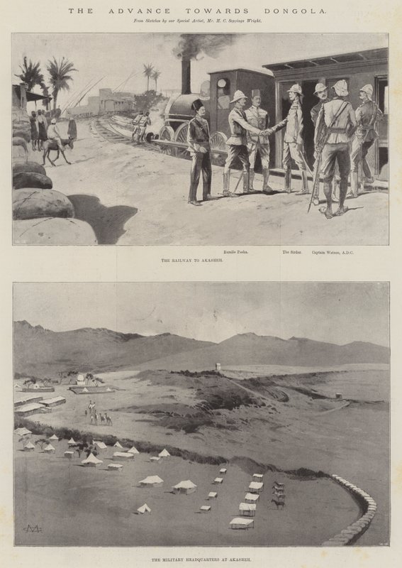 Haladás Dongola felé alkotó: Charles Auguste Loye