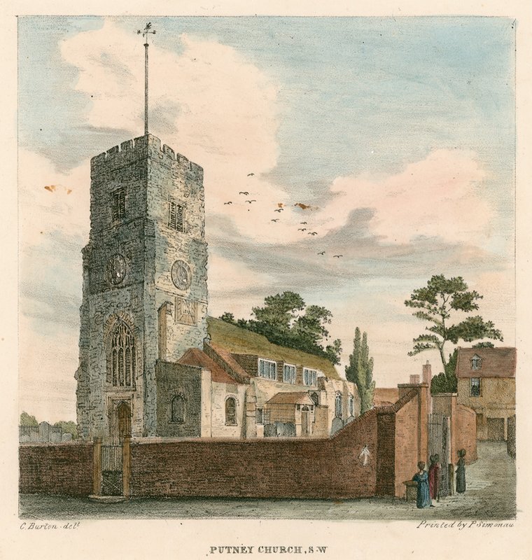 Putney templom, London alkotó: Charles Burton