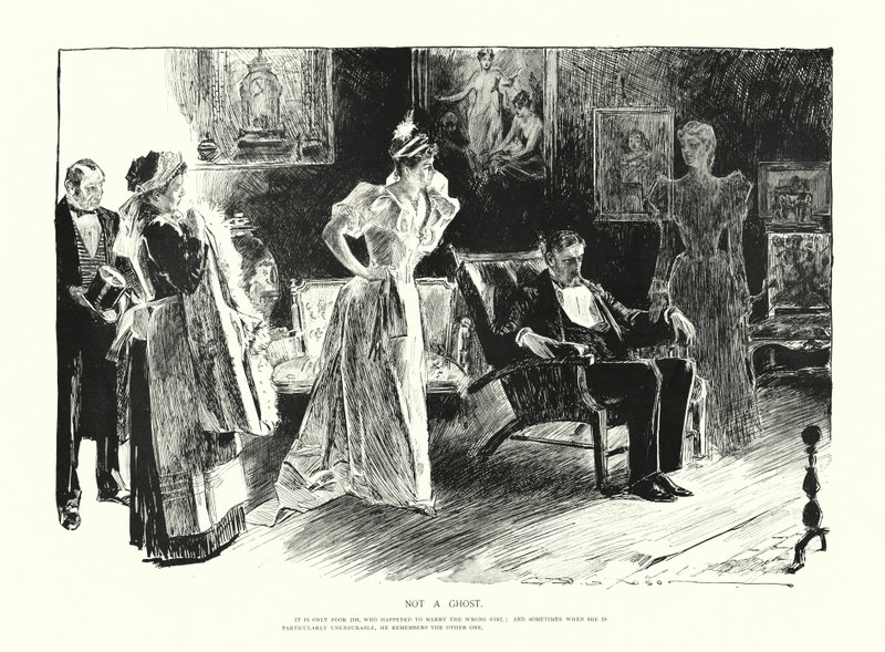 Nem szellem (litográfia) alkotó: Charles Dana Gibson
