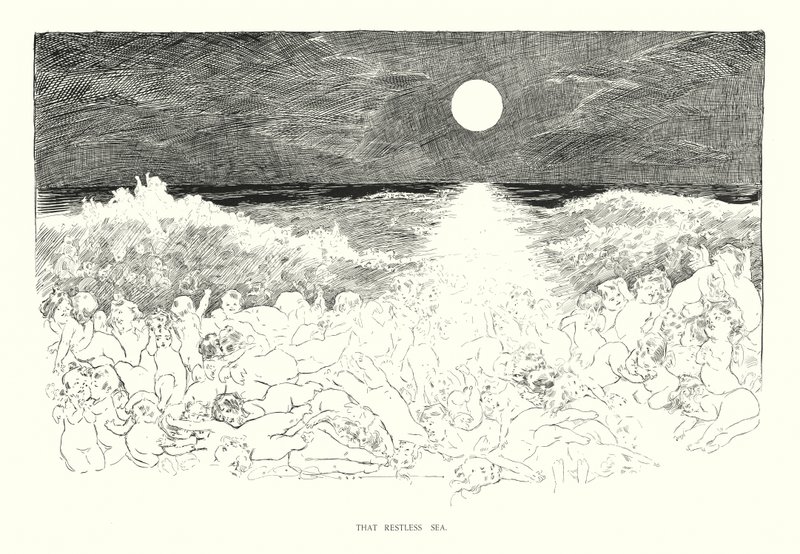 That Restless Sea (litográfia) alkotó: Charles Dana Gibson