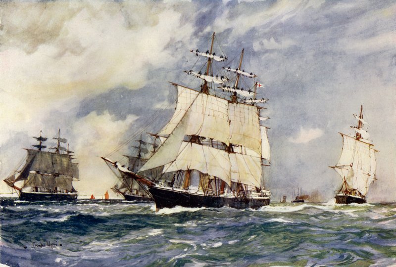 A Vitorlás Kiképző Század, 1899 alkotó: Charles Edward Dixon