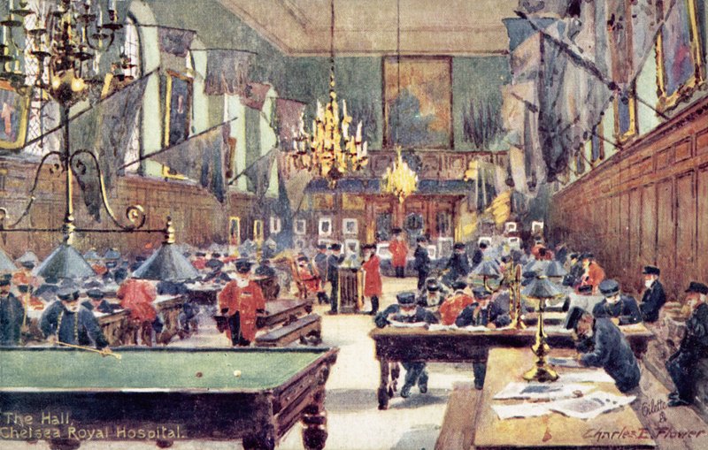 The Hall, Chelsea Royal Hospital, London alkotó: Charles Edwin Flower