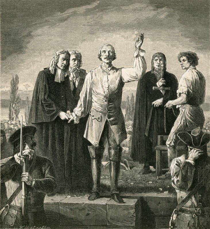 Davel őrnagy kivégzése alkotó: Charles Gleyre