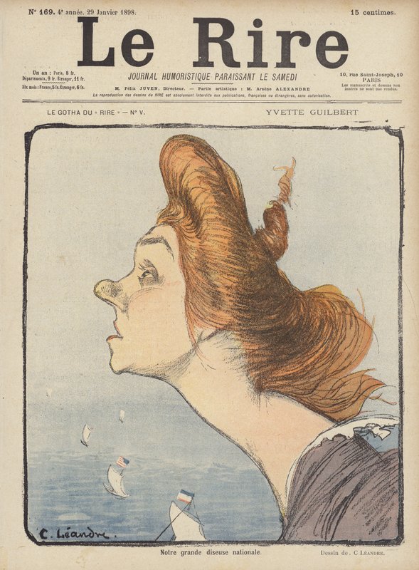 Illusztráció Le Rire alkotó: Charles Leandre