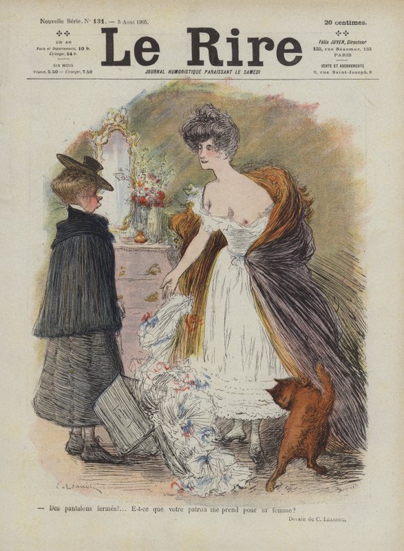 Illusztráció Le Rire alkotó: Charles Leandre