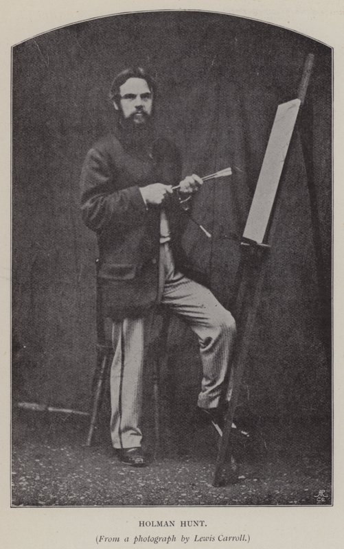 Holman Hunt (b/w photo) alkotó: Charles Lutwidge Dodgson