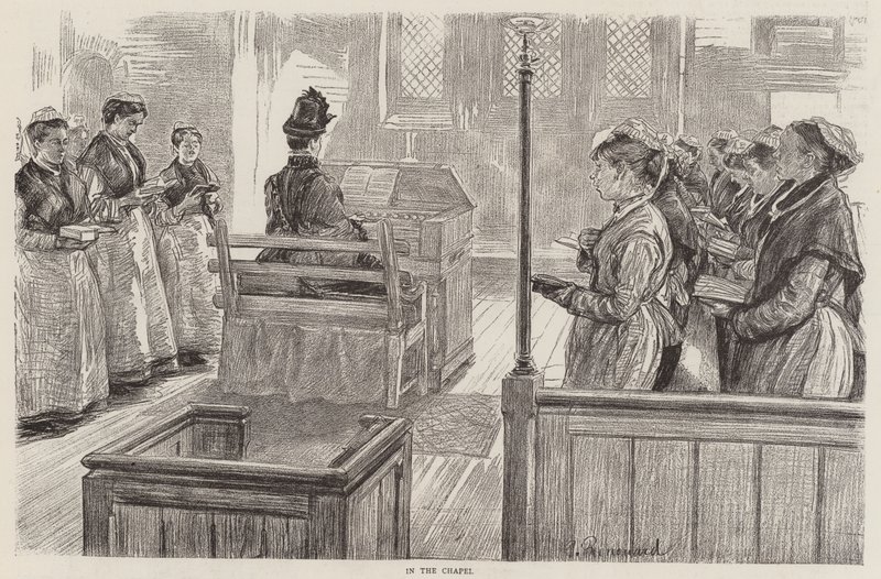 Női börtönélet Wokingban alkotó: Charles Paul Renouard