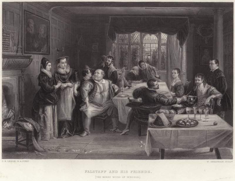 Falstaff és barátai alkotó: Charles Robert Leslie