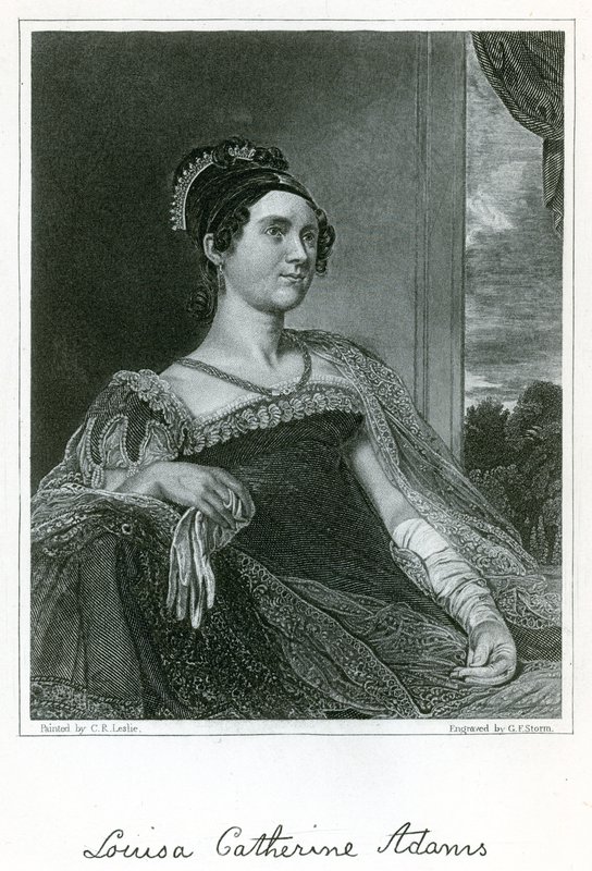 Louisa Catherine Adams (metszet) alkotó: Charles Robert Leslie
