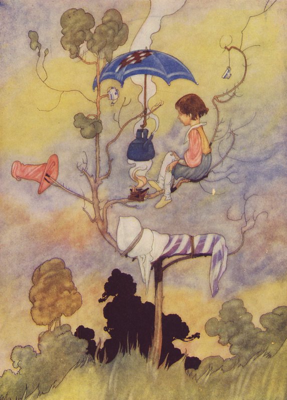 Az őrzött fazék sosem forr (színes litográfia) alkotó: Charles Robinson