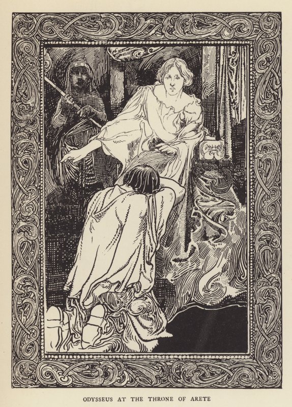 Odüsszeusz Arete trónján alkotó: Sir John Charles Robinson