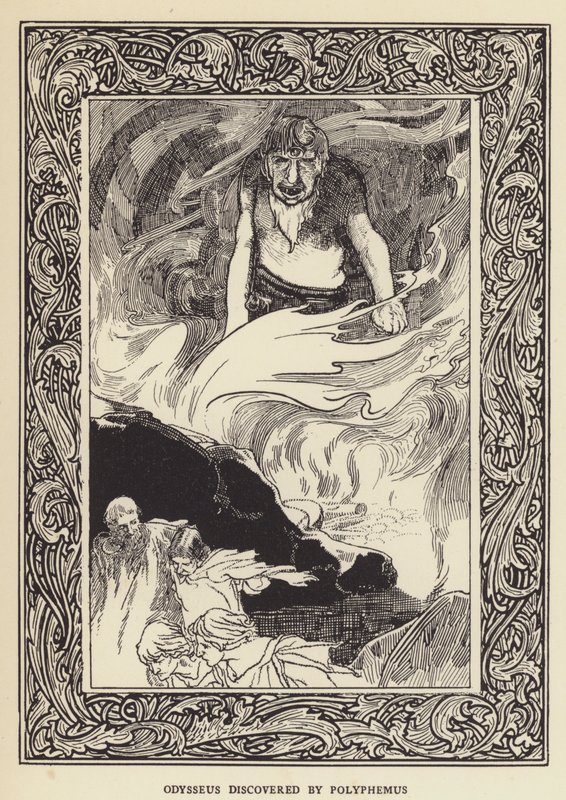 Odüsszeuszt Polyphemus fedezte fel alkotó: Sir John Charles Robinson
