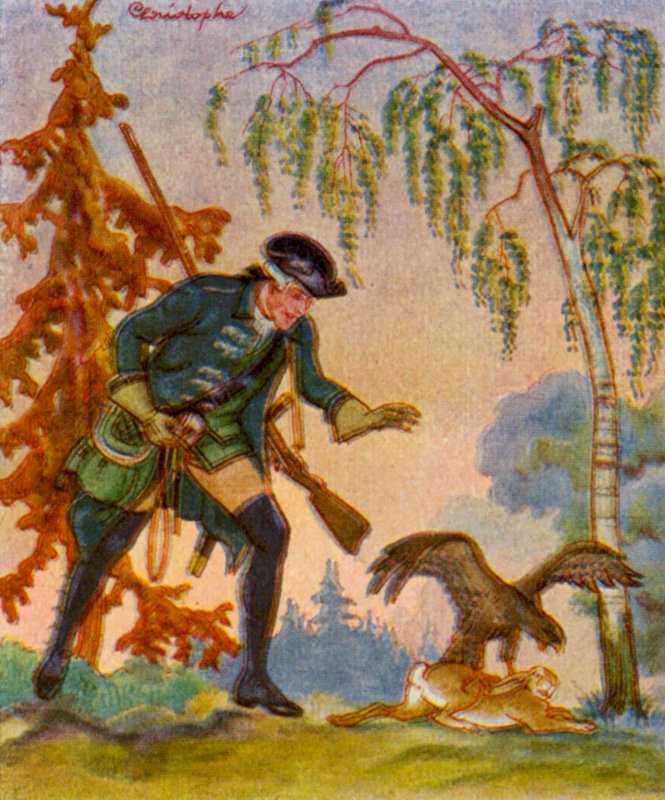 Hasenbeize / Rabbit Pickle (színes litográfia) alkotó: Christophe (1856 1945)