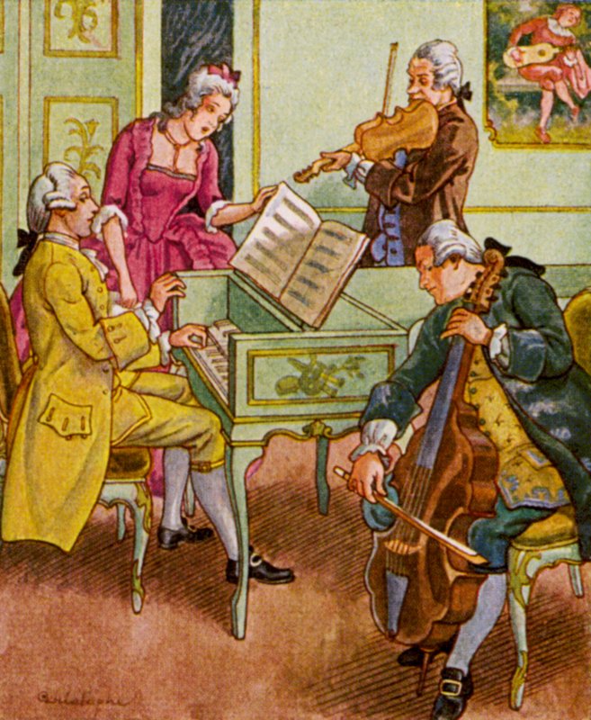 Musical Entertainment / Musical Entertainment (színes litográfia) alkotó: Christophe (1856 1945)