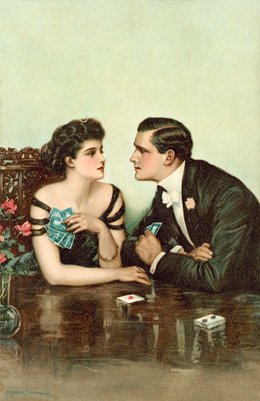Pár játékkártya alkotó: Clarence F. Underwood