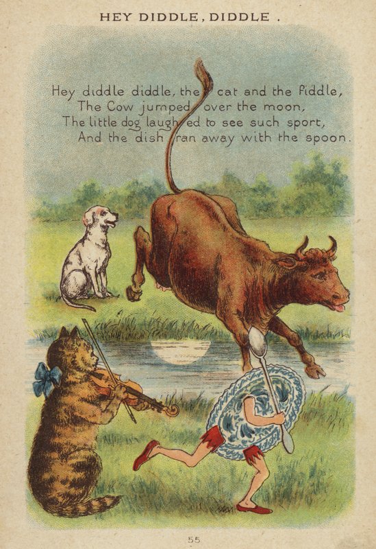 Mondóka: Hey Diddle, Diddle (chromolitho) alkotó: Constance Haslewood