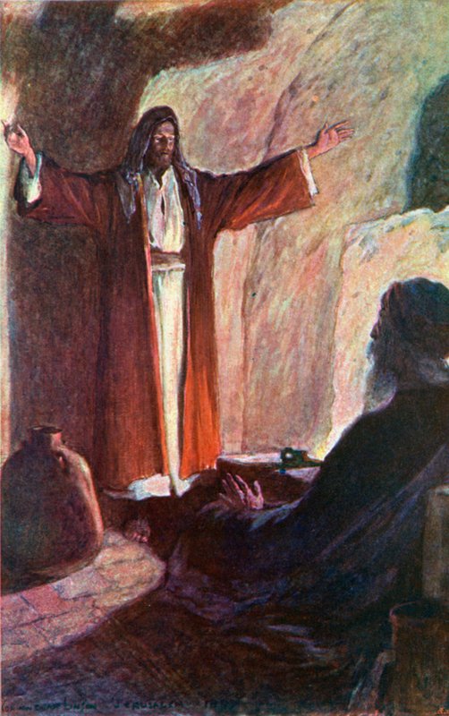 Jézus és Nikodémus alkotó: Corwin Knapp Linson