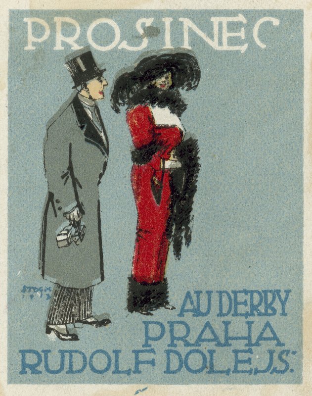 December. Au Derby Rudolf Dole divat, Prága alkotó: Czech School