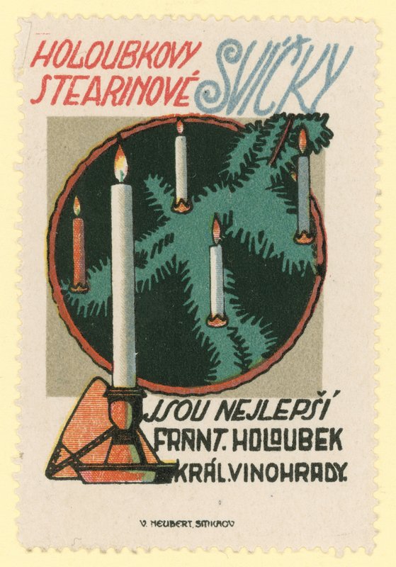 Frantisek Holoubek gyertyák alkotó: Czech School