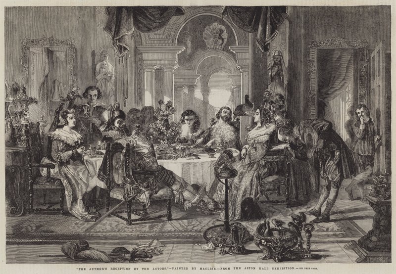 A szerző fogadtatása a színészek részéről alkotó: Daniel Maclise