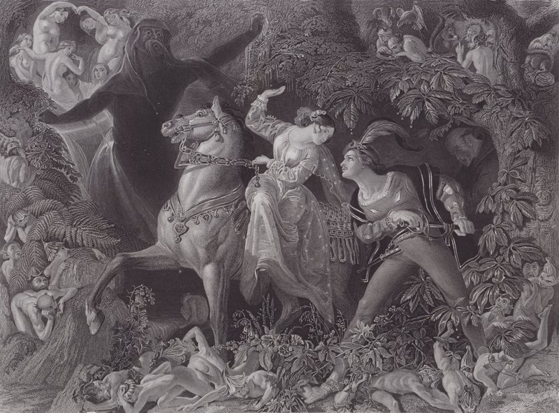 Undine (metszet) alkotó: Daniel (after) Maclise