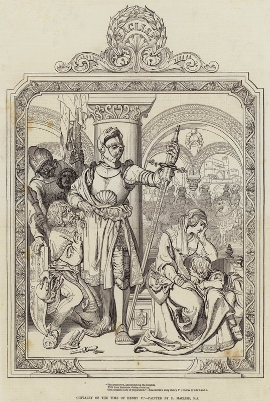 V. Henrik korának lovagiassága alkotó: Daniel Maclise