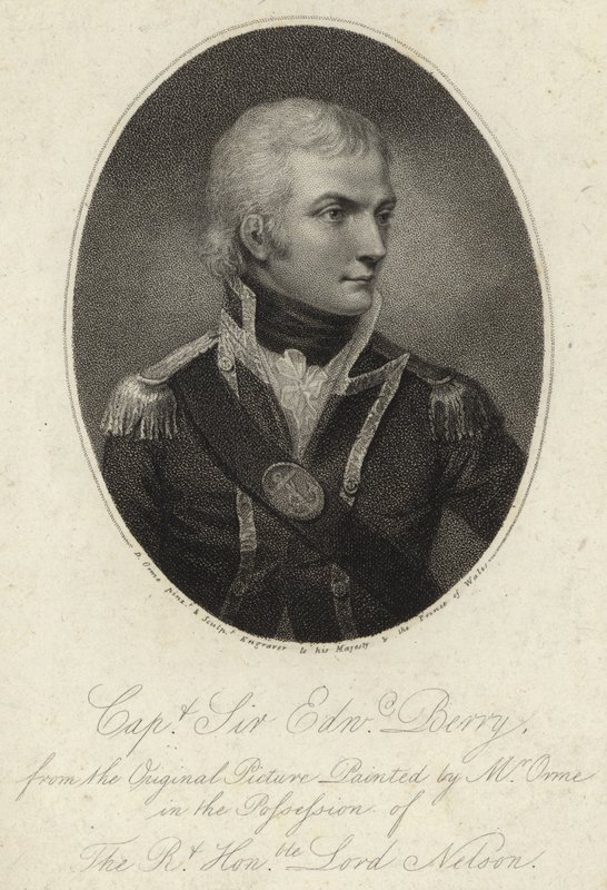 Kapitány és Sir Edward Berry alkotó: Daniel Orme