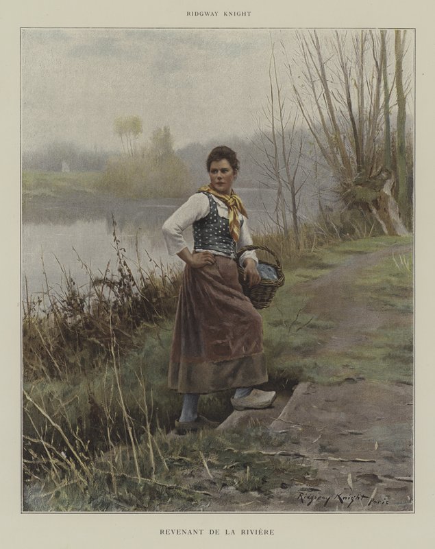 Visszatérve a folyóból alkotó: Daniel Ridgway Knight