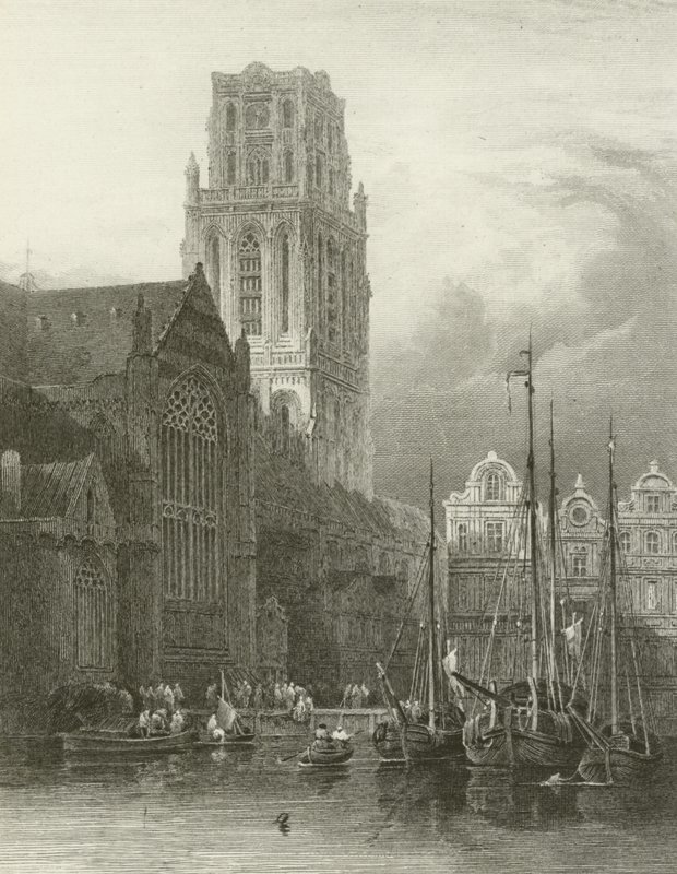 Rotterdam, Szent Lőrinc templom alkotó: David Roberts