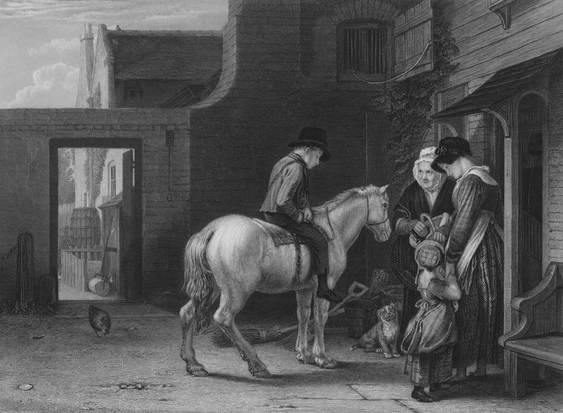 The Errand Boy (metszet) alkotó: David (after) Wilkie