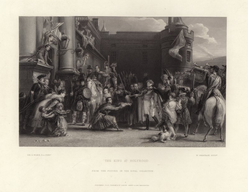 A király Holyroodban alkotó: David Wilkie