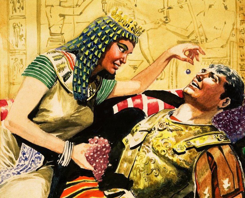 Kleopátra és Marcus Antonius (gouache, papír) alkotó: Don Lawrence