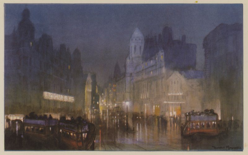 A Grand Canal a Tottenham Court Roadon alkotó: Donald Maxwell
