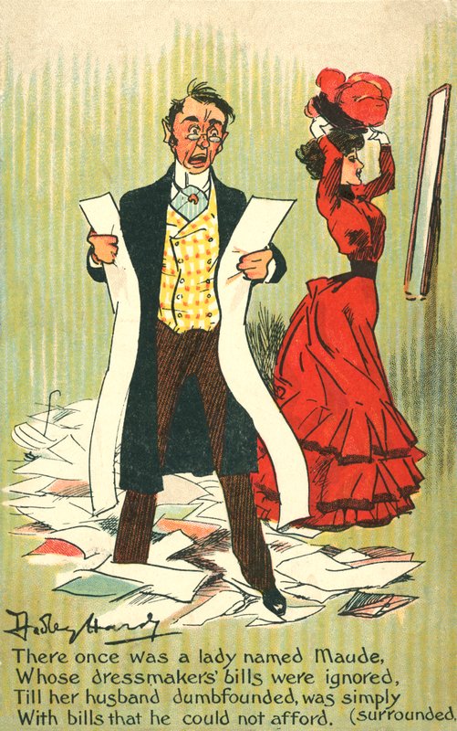 Maude (színes litó) alkotó: Dudley Hardy
