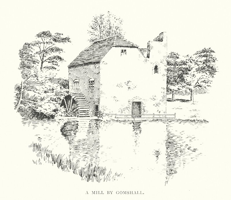 Gomshall malma (litográfia) alkotó: Duncan Moul